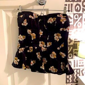 Urban outfitters corset tube top